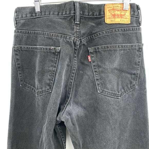 Levi's 550 Size 36 x 32 (tag) Black Relaxed Fit Jeans - Picture 5 of 7